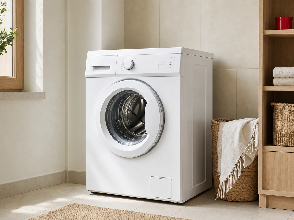 front-loading washing machine — illustrative photo