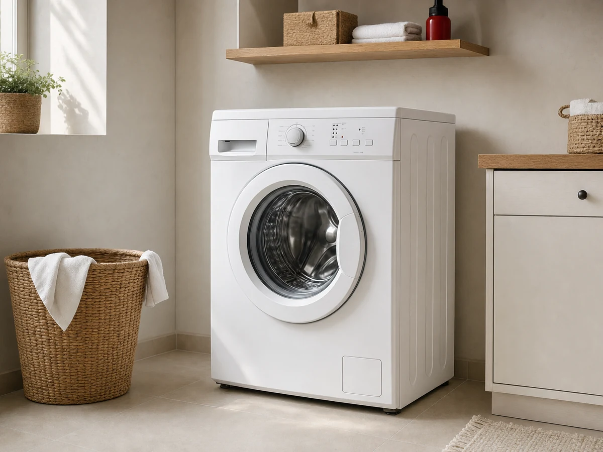 front-loading washing machine — illustrative photo