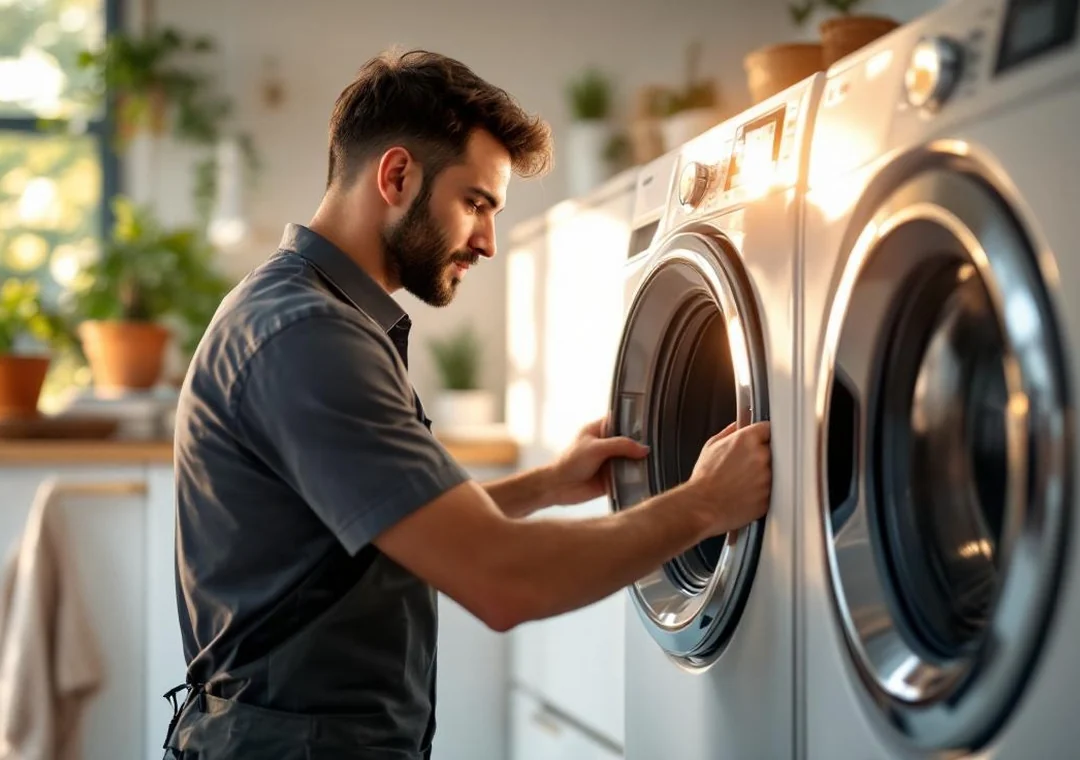 فني صيانة مجفف ملابس بيفحص Heating Element